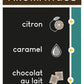 Notes aromatiques : citron, caramel, chocolat au lait