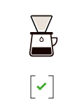 Préparation filtre café guzo