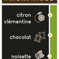 Notes aromatiques : citron, clémentine, chocolat et noisette.