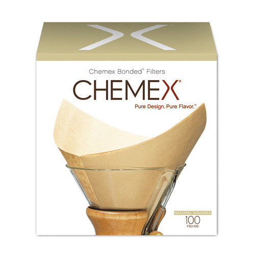 Boîte 100 filtres en papier naturel pour cafetière CHEMEX 6 à 10 tasses / Café Guzo